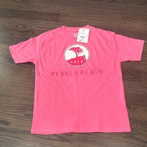 Pink pebble beach youth tshirt NWT